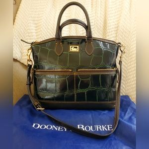 Dooney & Bourke croc embossed Dillen satchel